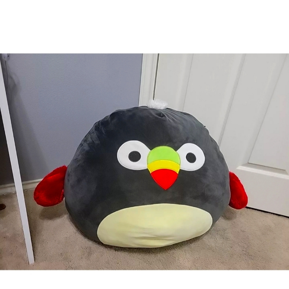 RARE Squishmallows Tito The Toucan Black Bird 24 inch Plush BIG